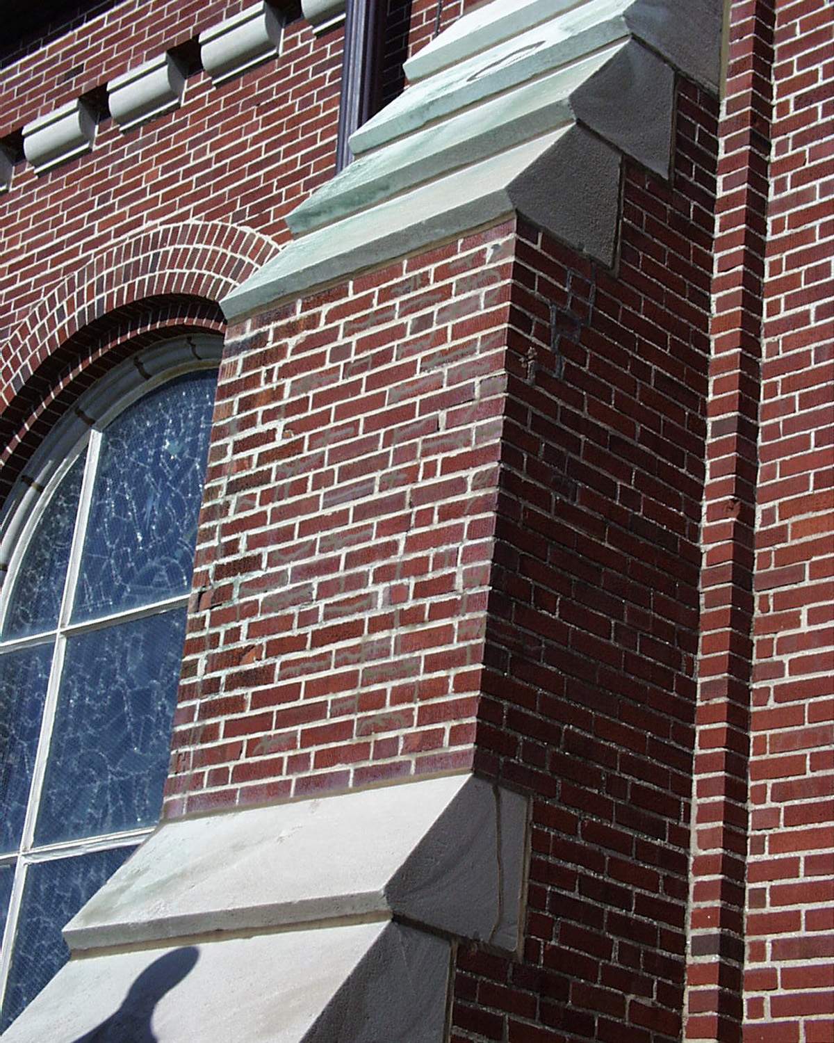 Holy Hill building restoration - Buttress brick work